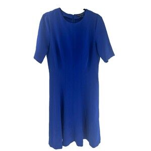 Women's Banana Republic Short Sleeve Linear Seam Dress Size 12 Tall